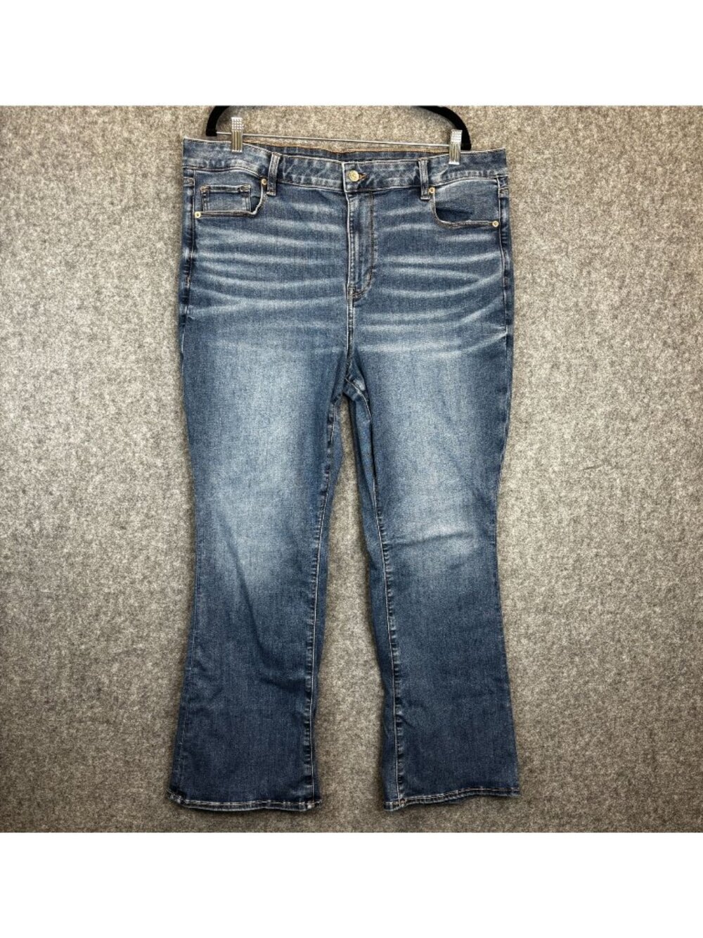 American Eagle Womens Size 20 Short Bootcut Jeans Next Level Stretch Medium Wash